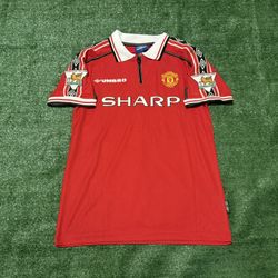 David Beckham #7 Manchester United Home Jersey 98/99 