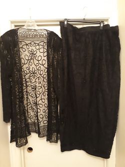 Embroidery Skirt Suit