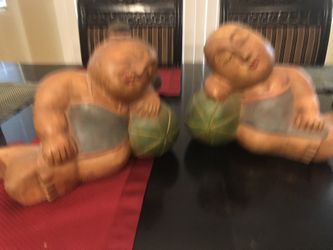 Wooden tie sculpture set