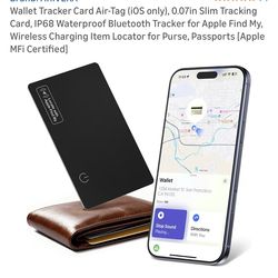 Wallet tracker card