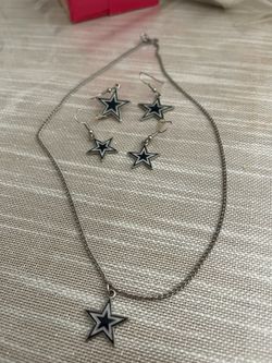 Necklace And Earring Set Cowboy 