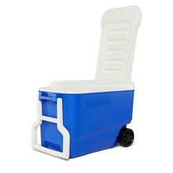 🧊🥤🧊Igloo 38 qt. Ice Chest Cooler with Wheels, Blue 🧊🥤🧊