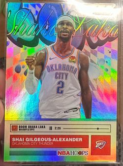Shai Gilgeous-Alexander SGA 2025-26 Topps Hoops Boom Shaka Laka SSP #BO-2