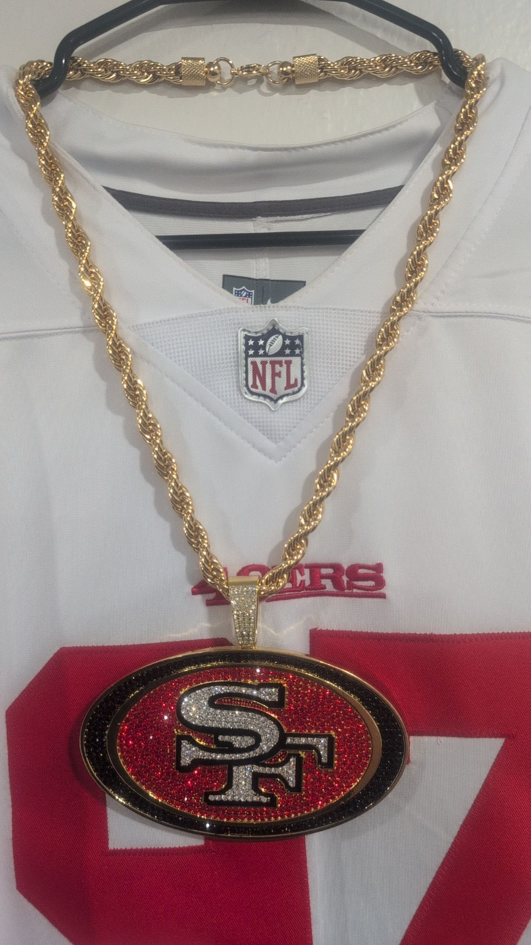 49er faithful inspired pendant