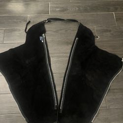 Suede Leather English Black Leather Riding Chaos, Kids 