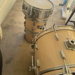 Vintage Adam “The Atomic Sound” Drum Set w/ Vic Firth Chrome Snare – 4 Piece Kit w/ Evans & Remo Heads