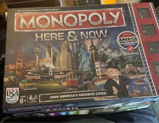 The Sealed Hasbro Monopoly Here & Now Complete Board Game New