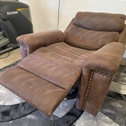 Suede Power Recliner 
Delivery Available