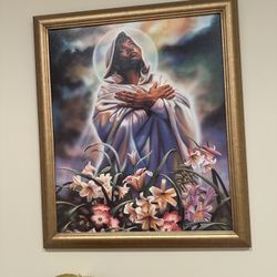 Aaron Hicks painting “visitation”