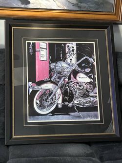 Harley Davidson Pumping Iron Print