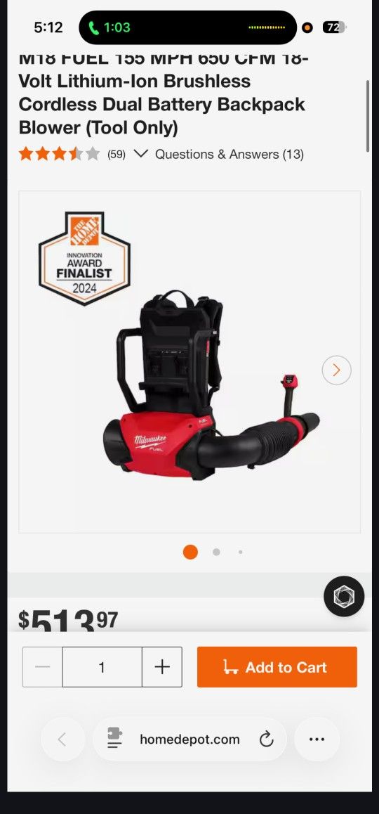 Milwaukee M18 Blower