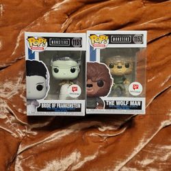 Funko Pop Universal Monsters  Bride Frankenstein  Wolf Man