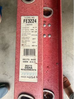 24ft fiberglass extension ladder