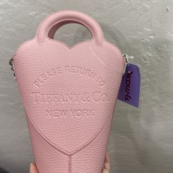 NWT Tiffany & Co Pink Crossbody Bag 