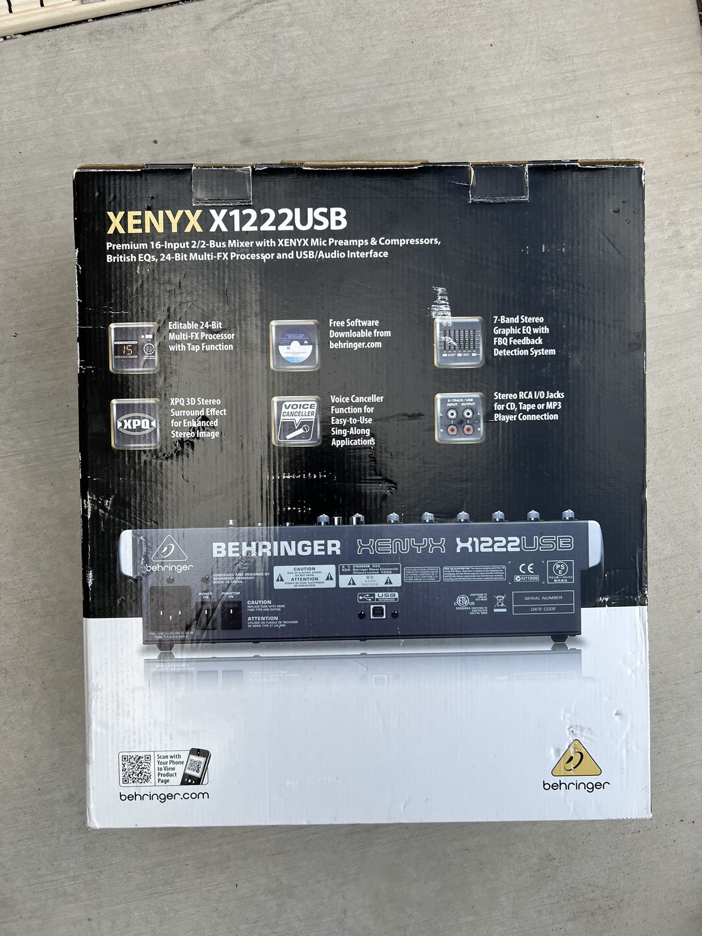 XENYX X1222USB Professional Mixer