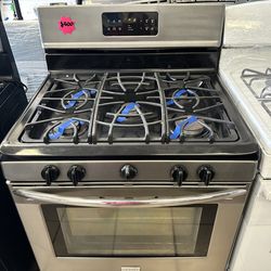 Frigidaire stainless steel stove (delivery+install available) width 30”