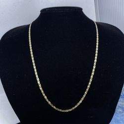 $700 Three Tone Yellow White and Rose Gold Valentino Chain Necklace