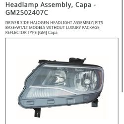 2015-2019 Chevy Colorado Left Headlight Assembly 