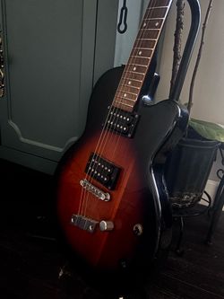 Used DeArmond M65 Solid Body Electric Guitar Tobacco Burst