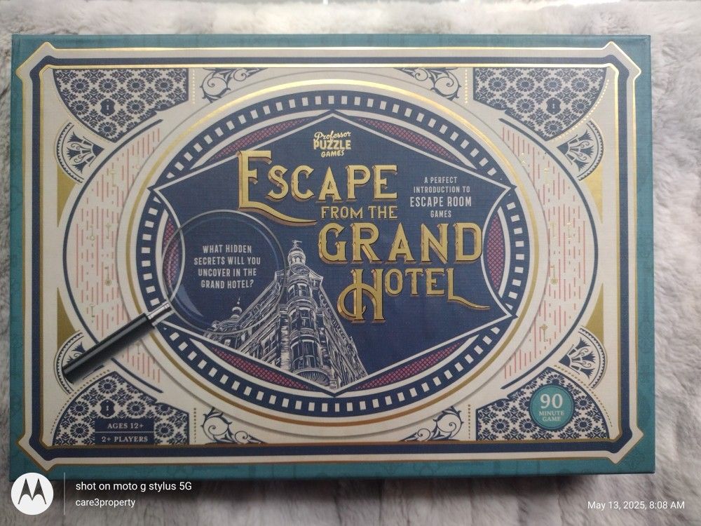Escape Grand Hotel Board Games