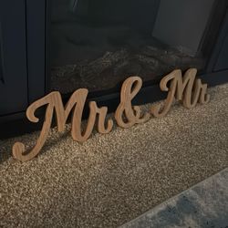 Mr & Mr Wedding Party Decor 