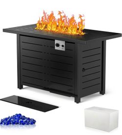 Modern Outdoor Propane Fire Pit Table 43” NEW IN BOX