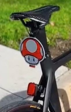 NeykoCycles Mario Mushroom Bike Reflector