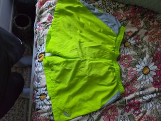Mens ASICS Neon Yellow Running Shorts