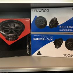 Subwoofer & 2 Speaker, Must Sell This Weekend!