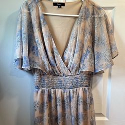 Lulus floral midi dress 