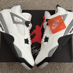 Air Jordan 4 IV Retro 2025 White Cement Size 12.5 Mens / 14 Womens