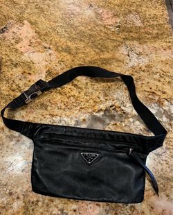 Prada waist bag and sandals