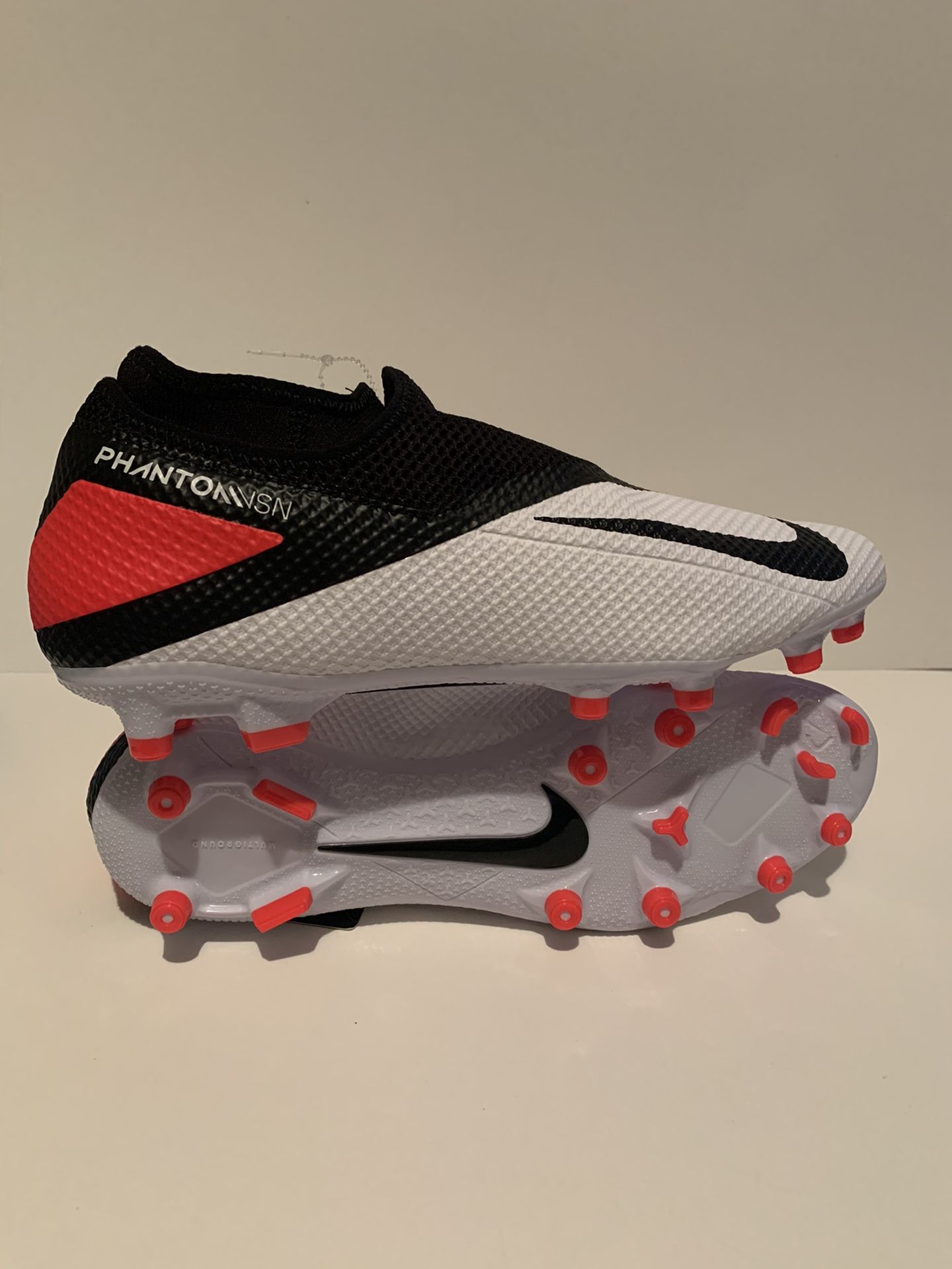 Nike Phantom Vision 2 Academy DF FG Soccer Cleats White CD4156-106 Size 10