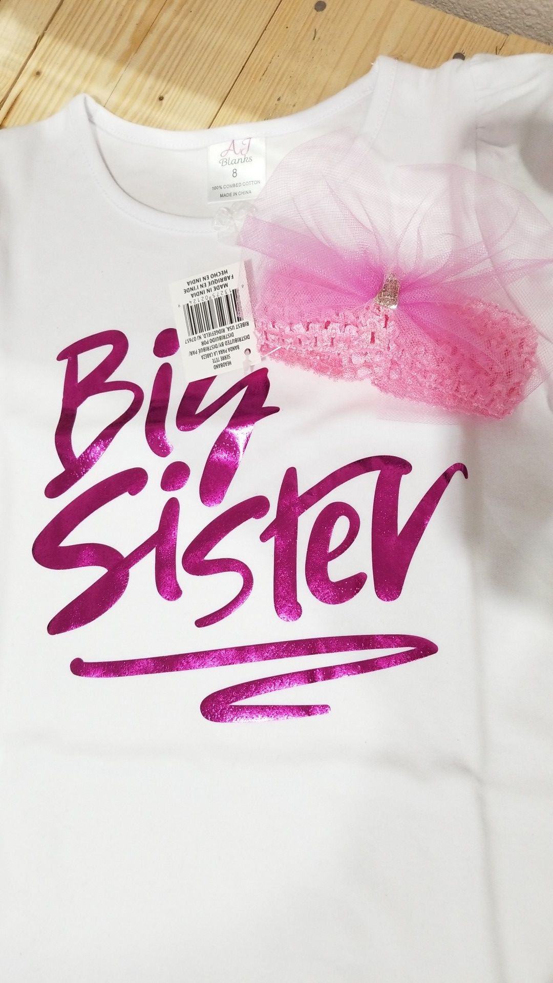 Custom Sister / Girls T shirts!!!! Headbands Included!!! πΈππ 25$$ for BOTH SETS!!!!
