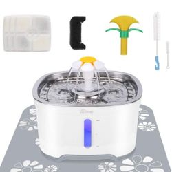 dual spouts pet drinking fountain