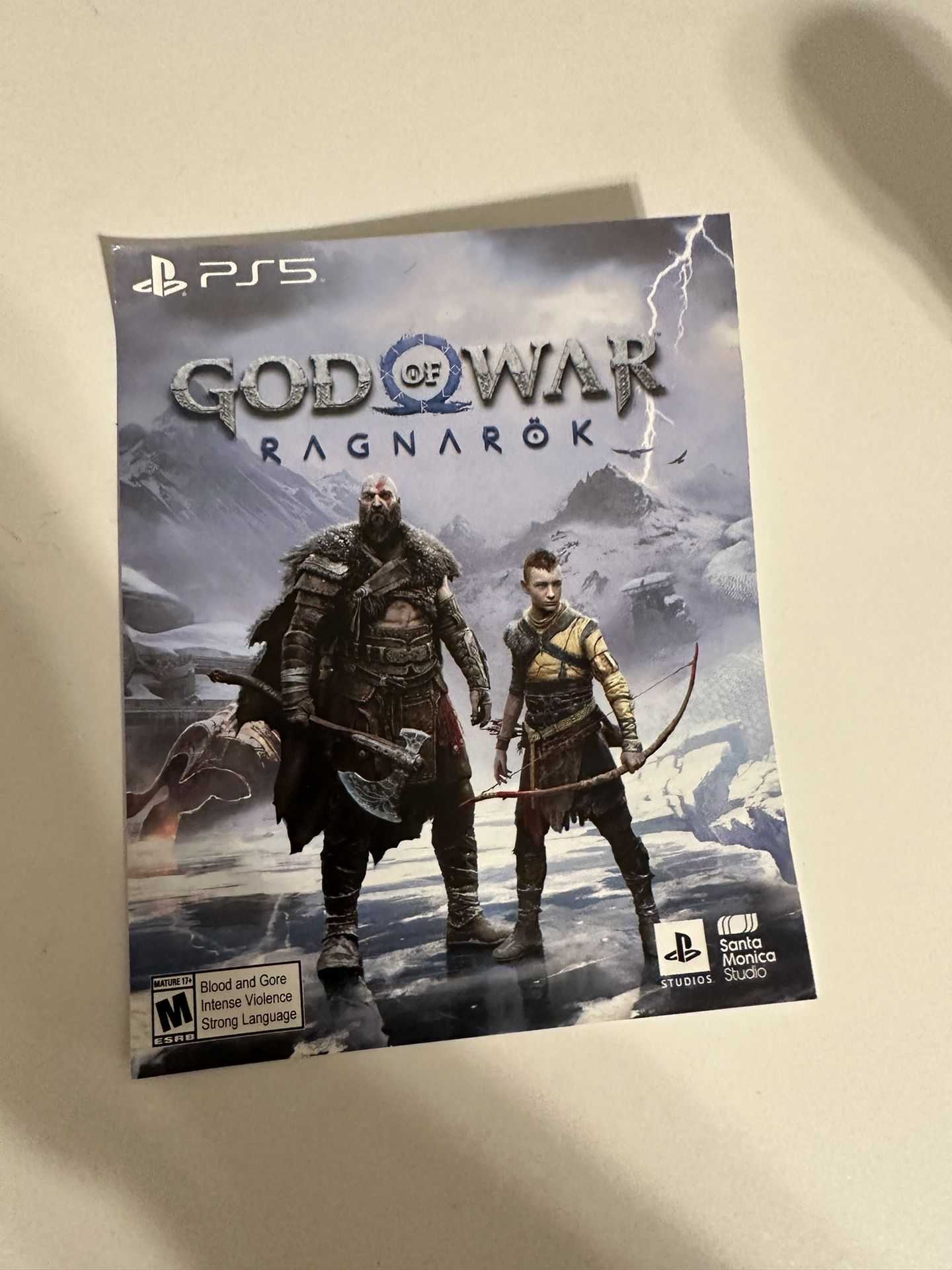 God Of War PS5 Game Code 