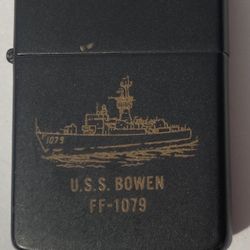 Vintage Zippo Lighter USS Bowen FF-1079