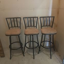 Three Bar Stools