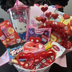 Hello Kitty Valentine's Basket 