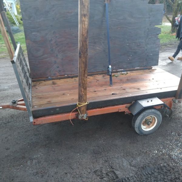 Small Utility Trailer Great For A Riding Lawn Mower 4 Hauling Your