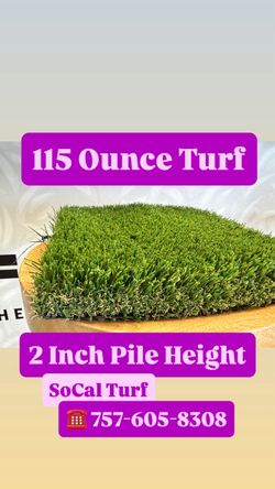 2” Pile Height Artificial Grass Turf $2.49/sqf