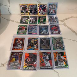 MLB Numbered Card Lot Of 20. Rookies, bowman 1st /50, /25, /99, /499, /199, /299