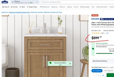 24" Golden Bathroom Vanity ā New