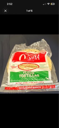 2 pack Ozuna Flour Tortillas Regular Size Burrito, 10 Count, 24 oz (680 g)