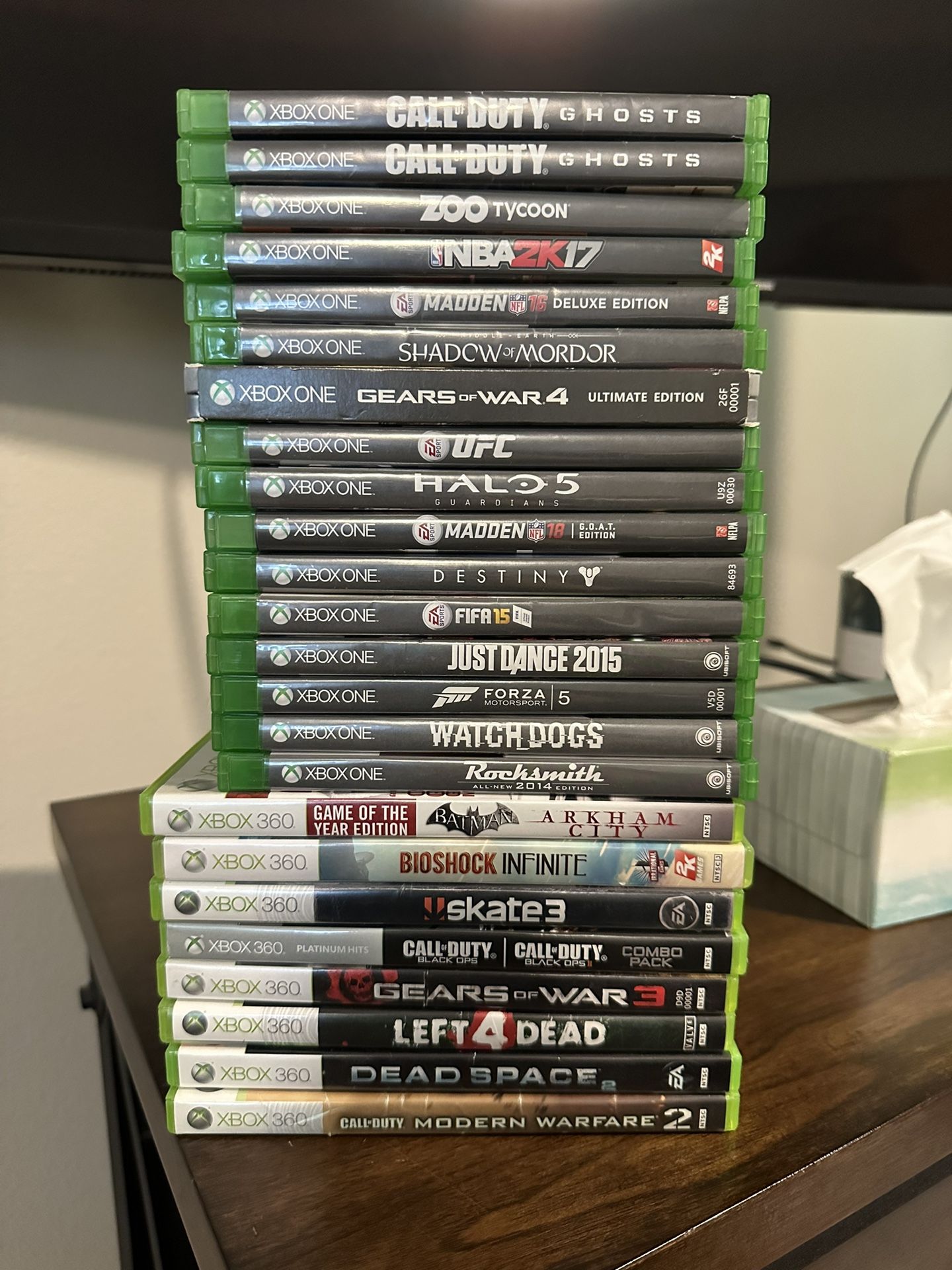 Xbox One And Xbox 360 Games - Used - $40 For All - Must Take All