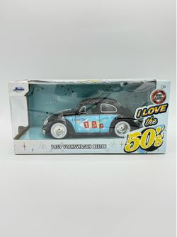 1959 Volkswagen Beetle Black “I Love the 50's" Series 1/24 Jada Diecast
