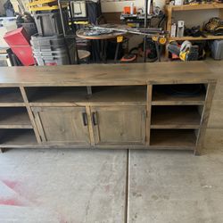 74” Rustic Wood TV Stand From Living Spaces 