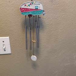 Adorable TRAILER Wind Chime 50 Year Old 4” Trailer Choked 8” Length Sound Beautiful In Wind 