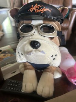 Harley Motorcycle Pet Hat And Doggles