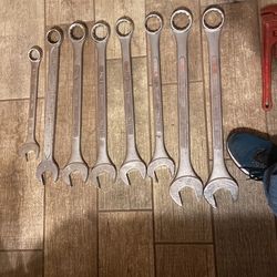 Further Info In Size All Different Size Open Boxed End Wrenches. see Photos For Further Info In Size